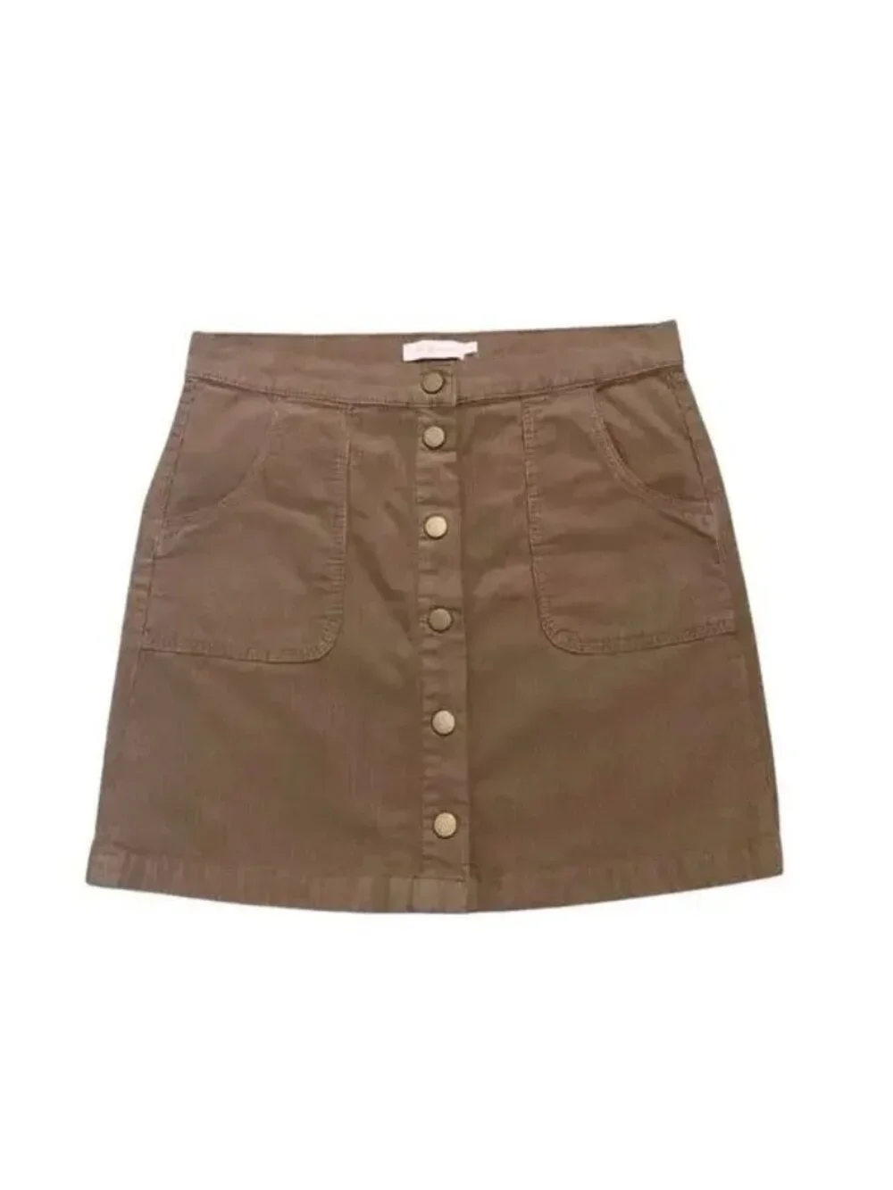 Tory Burch Lucitano Corduroy Snap Front Mini Skirt